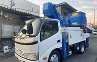日野 デュトロ 150Kg高所作業車 11m アイチスカイマスター 電工仕様 バケット200Kg SH11A FRPバケット 第3ブームFRPコーティング バッテリー駆動式低騒音ユニット付 総重量6945Kg