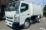 三菱ふそう キャンター 3.1tワイド回転式パッカー 6.8m3モリタ巻込み式塵芥車 計量器付 連続スイッチ モデルKA768D MFGナンバー67167983 TPG-FEB90